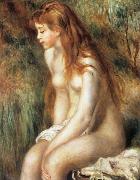 Pierre Renoir Young Girl Bathing painting